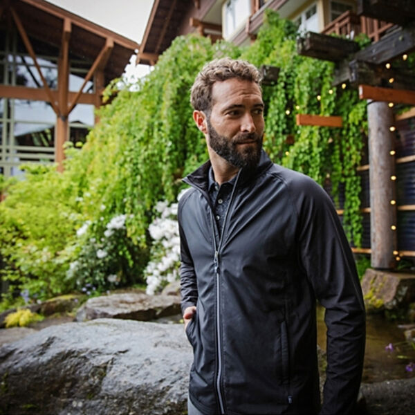 Cutter & Buck Adapt Eco Knit Hybrid Recycled Mens Big & Tall Full Zip Jacket Miniaturansicht