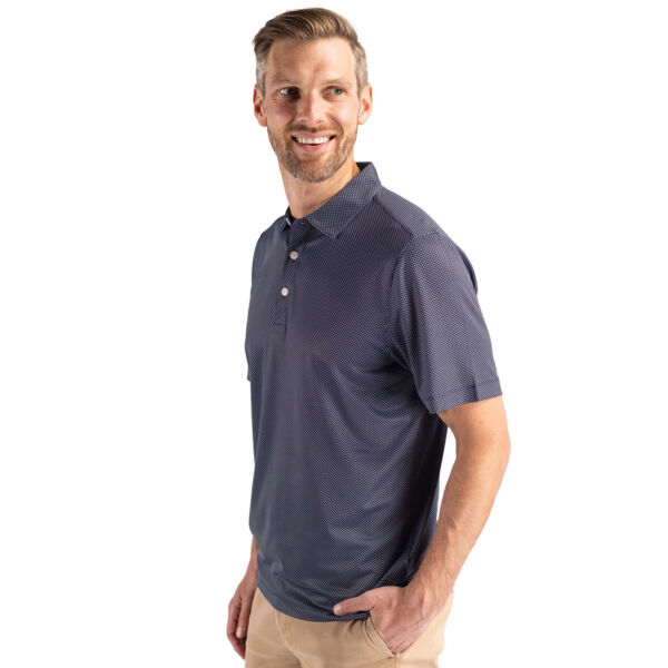 Cutter & Buck Pike Eco Symmetry Print Stretch Recycled Mens Big & Tall Polo Miniaturansicht
