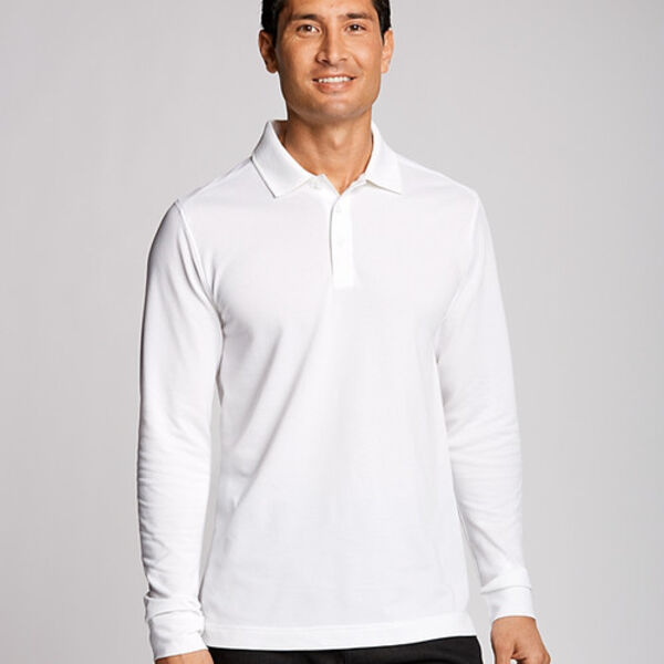 Cutter & Buck Advantage Tri-Blend Pique Mens Big and Tall Long Sleeve Polo Miniaturansicht