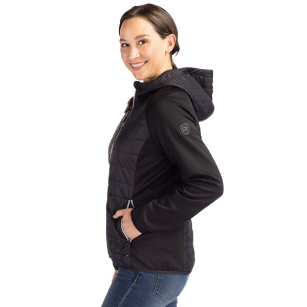 Cutter & Buck Rainier Primaloft Womens Eco Full Zip Hybrid Jacket Miniaturansicht
