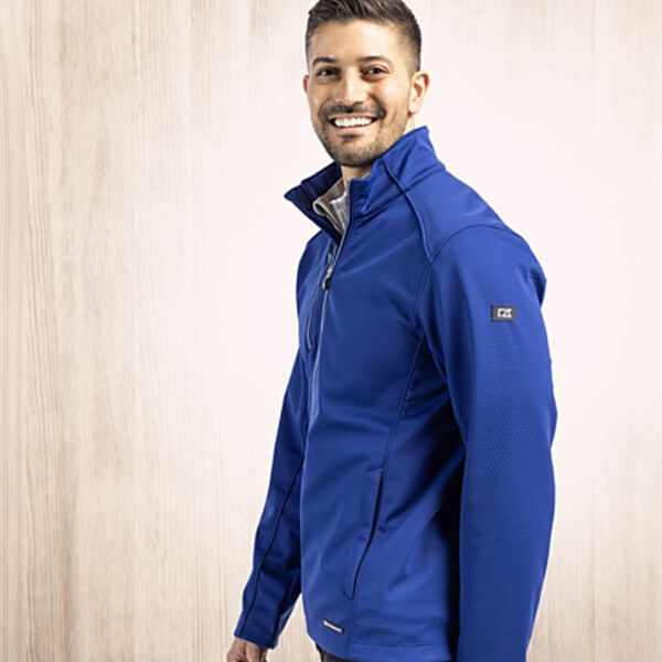 Cutter & Buck Evoke Eco Softshell Recycled Full Zip Mens Jacket Miniaturansicht