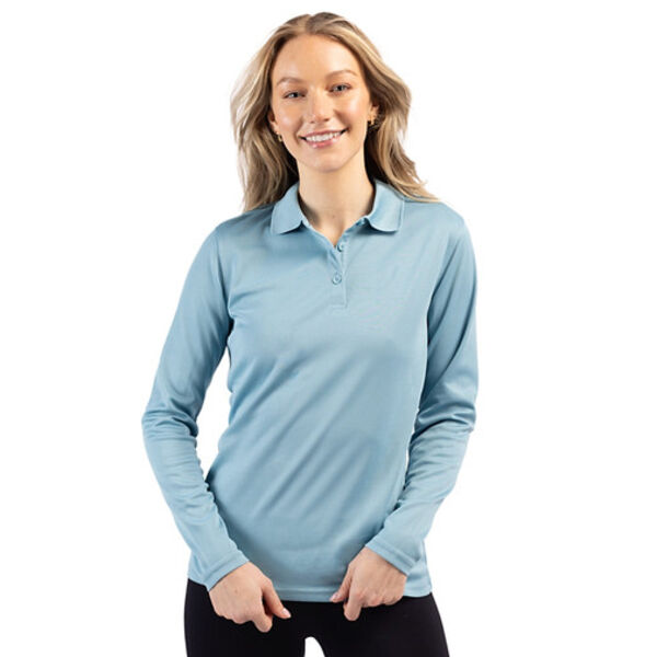 Clique Spin Eco Performance Pique Long Sleeve Womens Polo Miniaturansicht