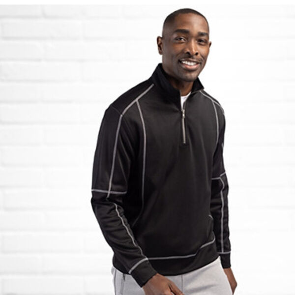 Clique Helsa Performance Mens Half Zip Pullover Sweatshirt Miniaturansicht