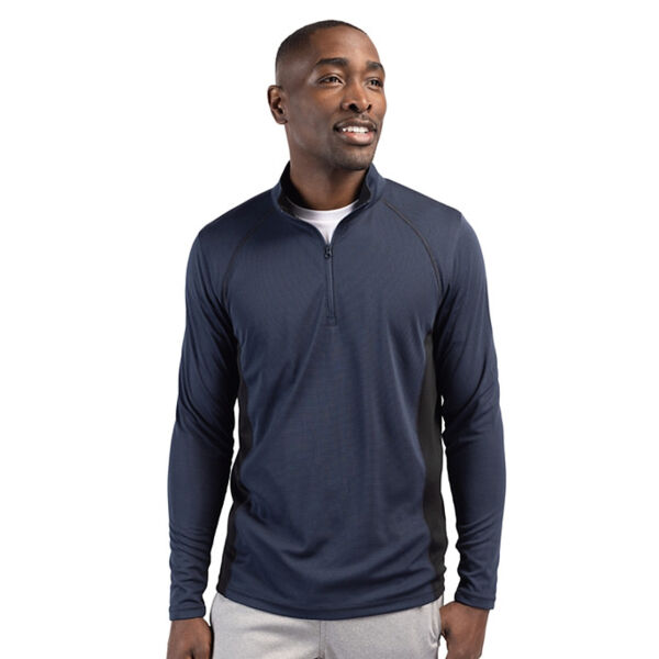 Clique Ice Pique Colorblock Mens Half Zip Tech Pullover Miniaturansicht