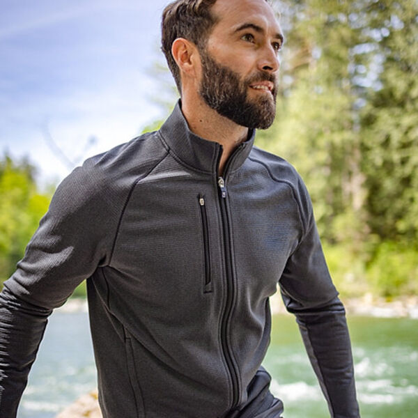 Cutter & Buck Peshastin Eco Fleece Recycled Mens Full Zip Jacket Miniaturansicht