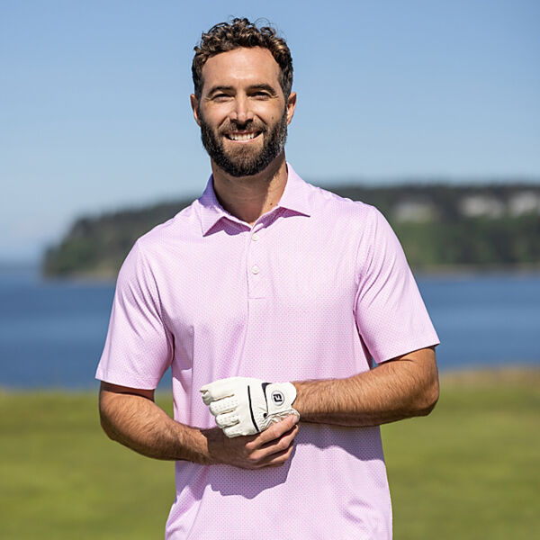 Cutter & Buck Pike Eco Diamond Dot Print Recycled Mens Polo Miniaturansicht