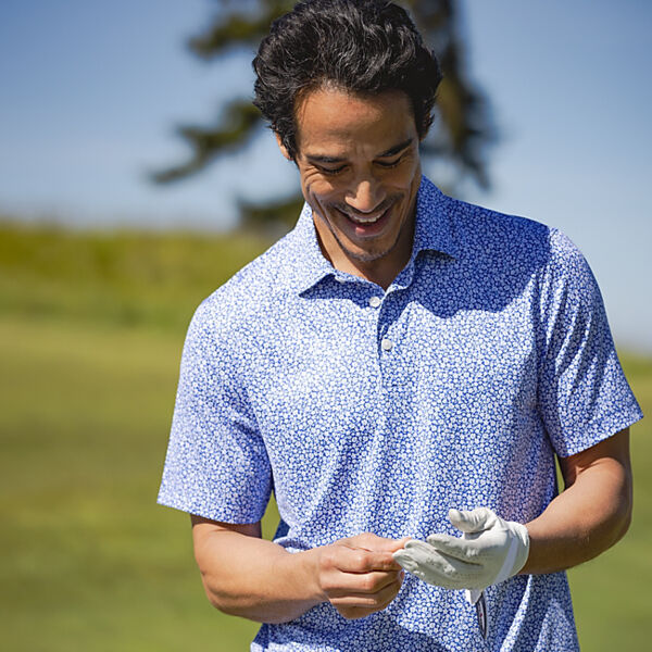 Cutter & Buck Pike Eco Flora Print Mens Polo Miniaturansicht