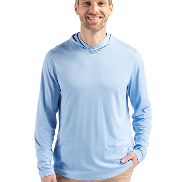 Cutter & Buck Coastline Epic Comfort Eco Recycled Mens Hooded Shirt Miniaturansicht