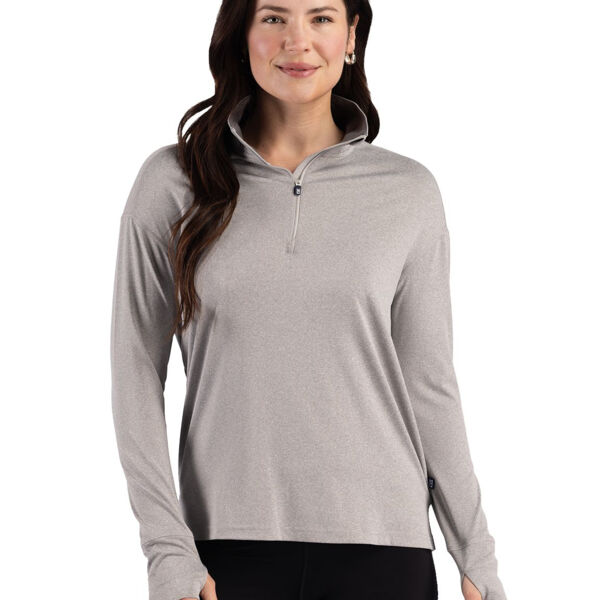 Cutter & Buck Forge Recycled Four-Way Stretch Womens Quarter Zip Pullover Miniaturansicht