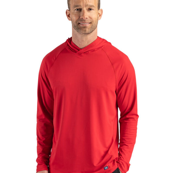 Cutter & Buck Prospect Recycled Featherlight Stretch Mens Hooded Pullover Miniaturansicht