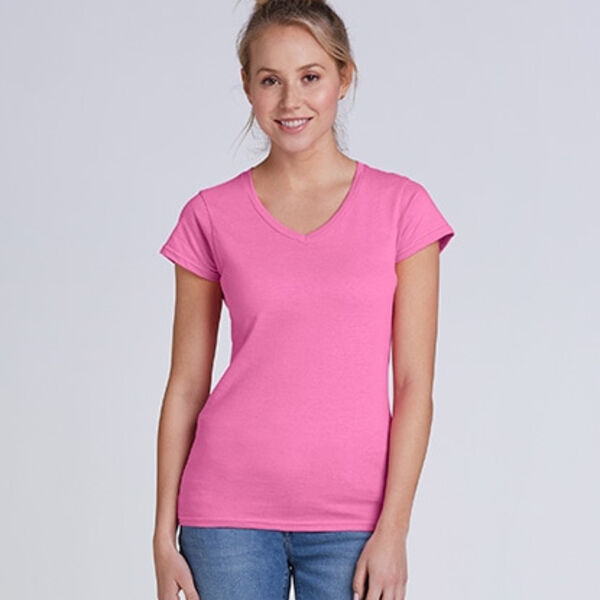 Softstyle Women's V-Neck Short Sleeve T-Shirt Miniaturansicht