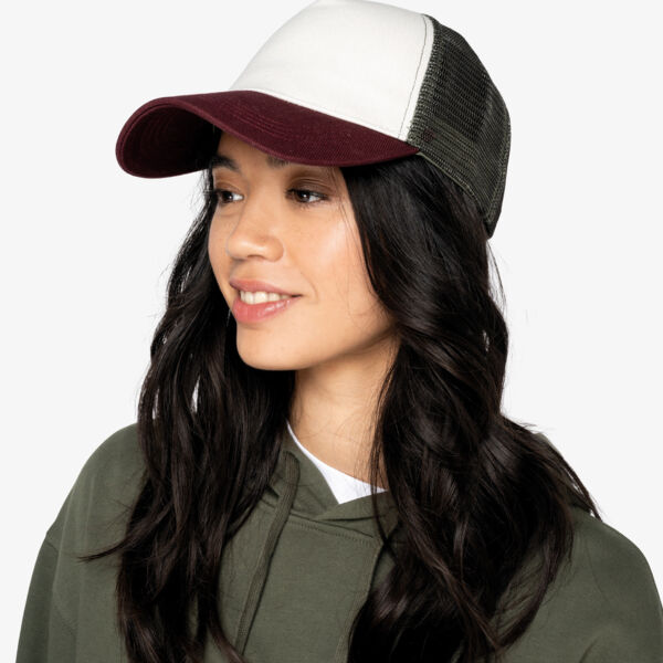 Umweltfreundliche Unisex-Trucker-Kappe – 5 Panels Miniaturansicht