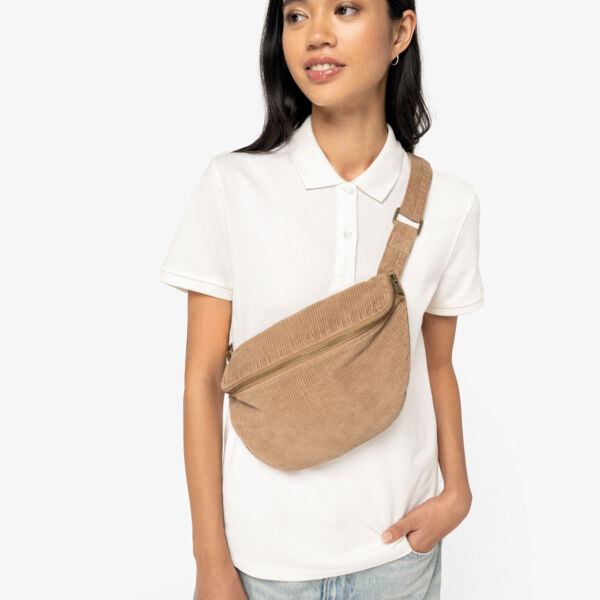 Umweltfreundliche Ausgewaschener Gürteltasche aus Kord Miniaturansicht