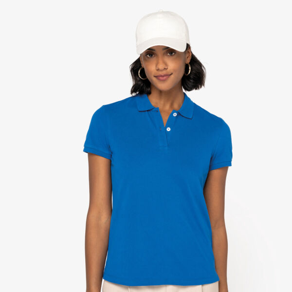 Umweltfreundliches Polohemd aus Pikeetrikot für Damen Miniaturansicht