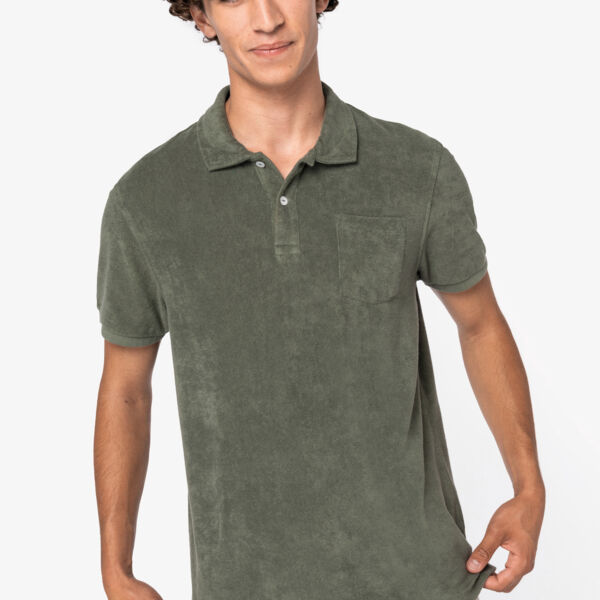 Umweltfreundliches Herren-Polohemd aus Frottee  Miniaturansicht