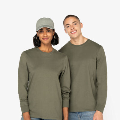 Umweltfreundliches Unisex T-Shirt mit langen Ärmeln Miniaturansicht