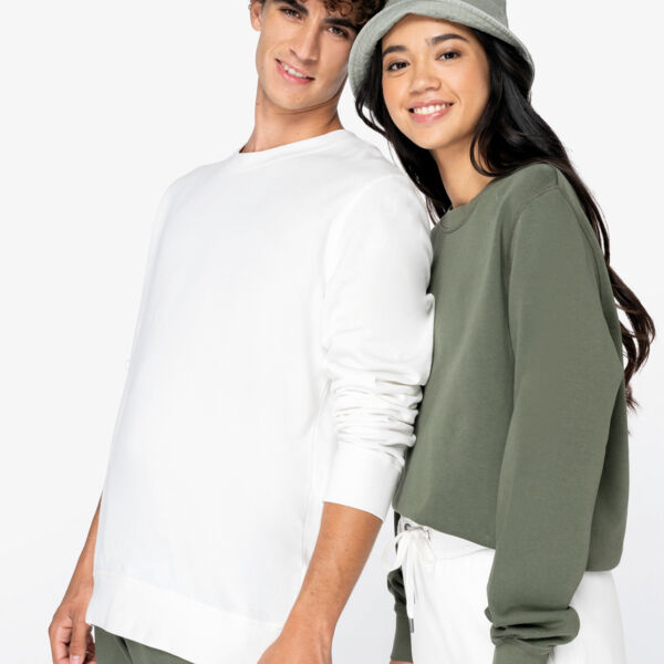 Umweltfreundliches Unisex Sweatshirt mit Rundhalsausschnitt aus French Terry  Miniaturansicht