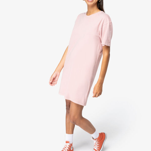Umweltfreundliches ausgewaschenes Damen-T-Shirt-Kleid Miniaturansicht