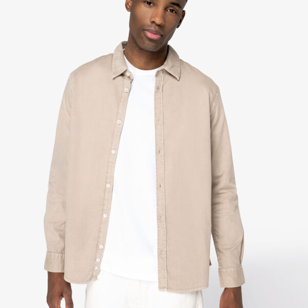 Umweltfreundliches ausgewaschenes Herrenhemd  Miniaturansicht