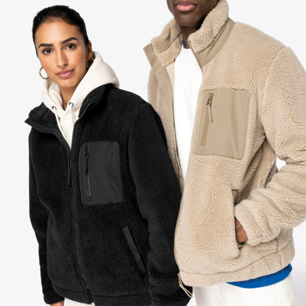 Umweltfreundliches Unisex Sherpajacke Miniaturansicht