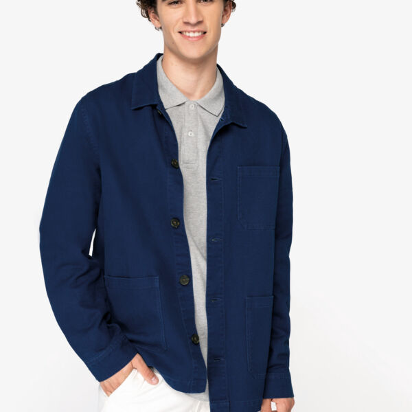 Umweltfreundliche Ausgewaschenes Herren Worker-Überhemd Miniaturansicht