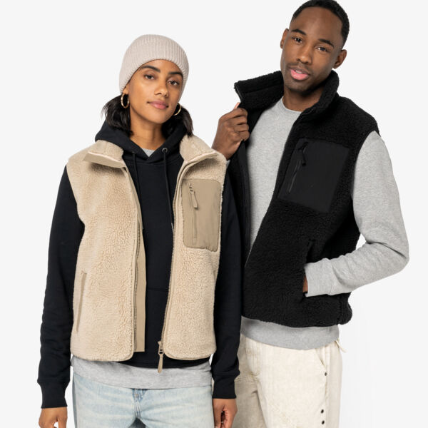 Umweltfreundlicher Unisex Sherpa-Bodywarmer Miniaturansicht