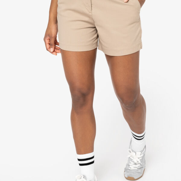 Umweltfreundliche Chino-Bermuda-Shorts für Damen Miniaturansicht